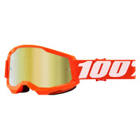 Offroad Goggles 100% Strata 2 Orange - Mirror Gold Lens