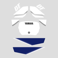 Sticker kit Yamaha DT 50 2003 - white